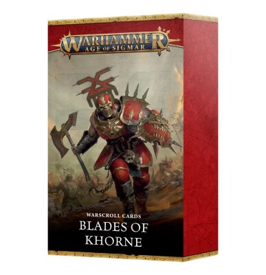 Ігрові карти Warhammer AGE OF SIGMAR WARSCROLL CARDS: BLADES OF KHORNE (ENG) детальное изображение Слаанешиты Хаос