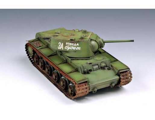 Збірна модель 1/35 Радянський танк KV-1 model 1942 з легкою литою баштою Trumpeter 00360 детальное изображение Бронетехника 1/35 Бронетехника