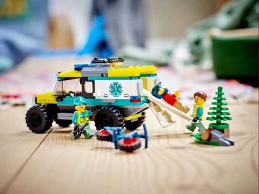 Конструктор Lego City Спасательный внедорожник скорой помощи  детальное изображение City Lego