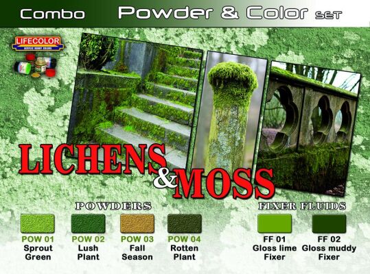 Lichens &amp; Moss - - Powder &amp; Color Set детальное изображение Наборы weathering Weathering