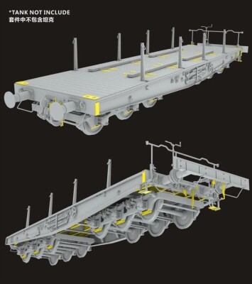 Німецька важка платформа-вагон 1/35 типу SSyms вантажопідйомністю 80 тонн   (версія з фототравленням) T-Model TK3501AG детальное изображение Железная дорога 1/35 Железная дорога