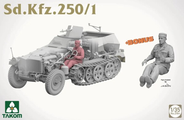 Збірна модель 1/35 Бронетранспортер Sd.Kfz.250/1 Takom 2184 детальное изображение Бронетехника 1/35 Бронетехника