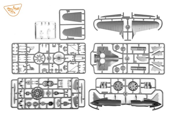 Збірна модель 1/48 Літак I-16 type 5 (в небі Китаю) Clear Prop 4813 детальное изображение Самолеты 1/48 Самолеты