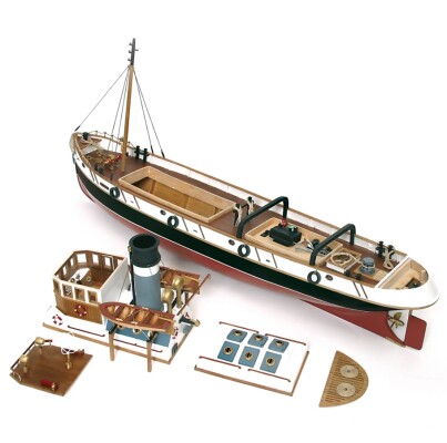 Scale wooden model 1/30 Tug &quot;Ulises&quot; OcCre 61001 детальное изображение Корабли Модели из дерева