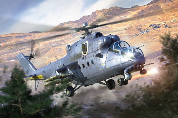 Збірна модель 1/35 Вертоліт Мі-35М Trumpeter 05830 детальное изображение Вертолеты 1/35 Вертолеты