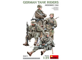 Збірна модель 1/35 Фігури Німецькі танкісти - Арденни, 1944 р. MiniArt 35411