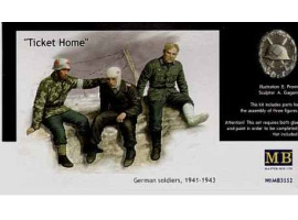 обзорное фото Квиток додому німецьких солдатів 1941-1943 Фігури 1/35