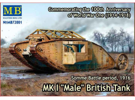 обзорное фото BRITISH MK.I MALE TANK SOMME 1916 Armored vehicles 1/72