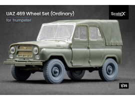 обзорное фото Набір коліс для УАЗ 469 від Trumpeter ScaleX WM 35007 Колеса