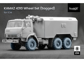 Набор колес (с деформацией) для Камаз 4310 от ICM ScaleX WM 35008S