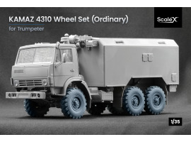 обзорное фото Набір коліс для КамАЗ 4310 від Trumpeter ScaleX WM 35009 Колеса