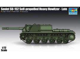 обзорное фото Assembled model 1/72 self-propelled gun SU-152 late modification Trumpeter 07130 Armored vehicles 1/72