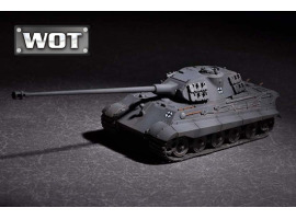 Сборная модель 1/72 Немецкий танк «Королевский тигр» (башня Porsche) с 105-мм пушкой Kwk L/68