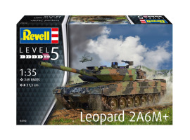 Scale model 1/35 German tank Leopard 2A6M+ Revell 03342