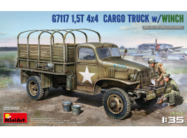 Сборная модель 1/35 Грузовой автомобиль с лебедкой G7117 1,5T 4×4 МиниАрт 35389