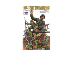 Сборная модель 1/35 Фигуры Немецкие штурмовые войска (пехота) Tamiya 35030