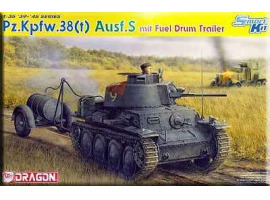 обзорное фото  Pz.Kpfw.38(t) Ausf.S mit Fuel Drum Trailer Бронетехніка 1/35