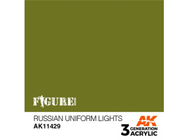 обзорное фото Акрилова фарба RUSSIAN UNIFORM LIGHTS – РОСІЙСЬКА УНІФОРМА СВІТЛА FIGURE АК-interactive AK11429 Figure Series