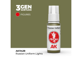 обзорное фото Акриловая краска RUSSIAN UNIFORM LIGHTS – РУССКАЯ УНИФОРМА СВЕТЛАЯ FIGURE АК-интерактив AK11429 Figure Series