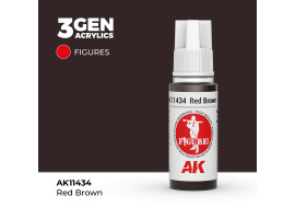 обзорное фото Акриловая краска RED BROWN – КРАСНО - КОРИЧНЕВЫЙ FIGURES АК-интерактив AK11434 Figure Series