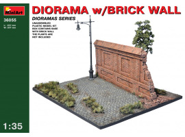 обзорное фото DIORAMA w/BRICK WALL Buildings 1/35