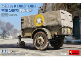 Збірна модель 1/35 Вантажні причепи G-518 US 1 т з тентом «Бен-Гур» Miniart 35443