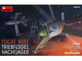 Сборная модель 1/35 Истребитель FOCKE WULF TRIEBFLUGEL NACHTJAGER Miniart 40013