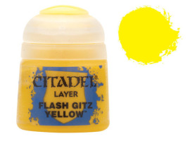 обзорное фото Citadel Layer: FLASH GITZ YELLOW Acrylic paints