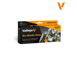 обзорное фото Set of acrylic paints Game Color NMM (Game Color Non Metallic Metal) 8 pcs VAL 72193 Paint sets
