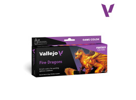 обзорное фото Game Color Acrylic Paints Set Fire Dragons (Game Color Fire Dragons) 8 pcs VAL 72196 Paint sets