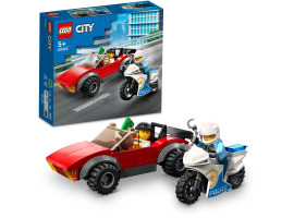 обзорное фото Конструктор LEGO City Преследование автомобиля на полицейском мотоцикле 60392 City