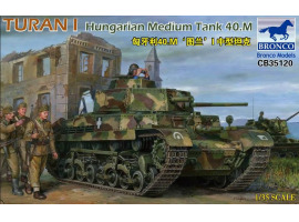 обзорное фото Сборная модель 1/35 венгерский средний танк Туран I 40.M Бронко 35120 Бронетехника 1/35