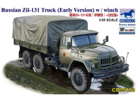 обзорное фото Сборная модель 1/35 советский грузовой автомобиль ЗиЛ-131 (ранний) Бронко 35193 Автомобили 1/35
