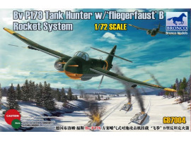 Scale model 1/72 Blohm und Voss BV P.178 attack aircraft with fliegerfaust B Rocket system rocket launcher Bronco 7004