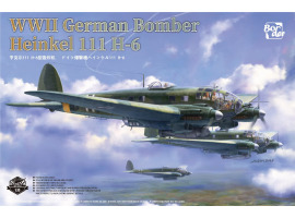 Збірна модель 1/35 Німецький бомбардувальник часів Другої світової війни Heinkel He-111 H-6 Border Model BF-018