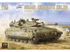 Збірна модель 1/35 Ізраїльський танк Merkava Mk.2D з інтер'єром та робочими гусеницями Border Model BT-037