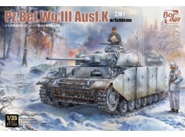 Збірна модель 1/35 Німецький танк Pz.Bef.Wg.III Ausf.K з екранами (2 до 1) Border Model BT-048
