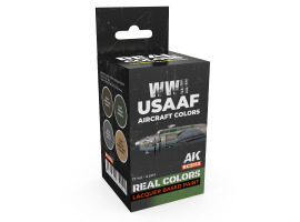 A set of Real Colors lacquer based paints WWII USAAF Aircraft Colors AK-Interactive RCS 113