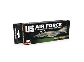 A set of Real Colors lacquer based paints US Air Force & ANG Aircraft Colors 1960s-1980s AK-Interactive RCS 120