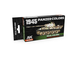 A set of Real Colors lacquer based paints1945 Panzer Colors AK-Interactive RCS 123