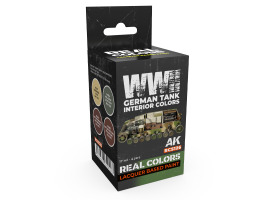 A set of Real Colors lacquer based paints WWII German Tank Interior Colors AK-Interactive RCS 126