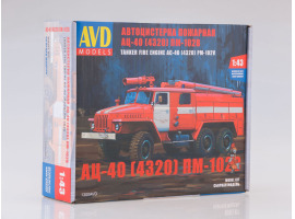 обзорное фото Пожарная цистерна АЦ-40 (4320) ПМ-102В Автомобили 1/43