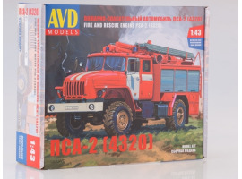 обзорное фото Пожарно-спасательный автомобиль ПСА-2 (4320) Автомобили 1/43