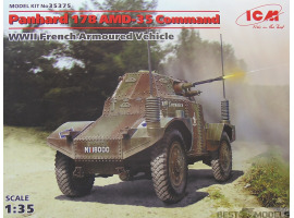 обзорное фото Command vehicle Panhard 178 AMD-35, French armored car II MV Armored vehicles 1/35