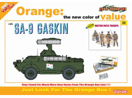 обзорное фото SA-9 Gaskin + Motor Rifle Troops (Orange) Бронетехніка 1/35