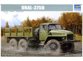 обзорное фото Збірна модель 1/35 Вантажівка URAL-375D Trumpeter 01027 Автомобілі 1/35