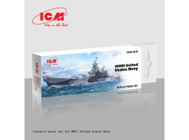 Набір акрилових фарб для військово-морського флоту США ICM 3070