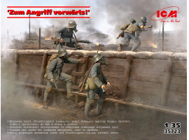 Сборная модель 1/35 Фигуры набор "Zum Angriff vorwärts!" ICM 35723