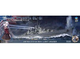 обзорное фото Збірна модель 1/350 Легкий крейсер США USS Atlanta CL-51 Aotori Bunka AT35011 Флот 1/350