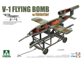 обзорное фото Збірна модель 1/35 Літак-снаряд (крилата ракета) V1 з інтер'єром Takom 2151 Літаки 1/35